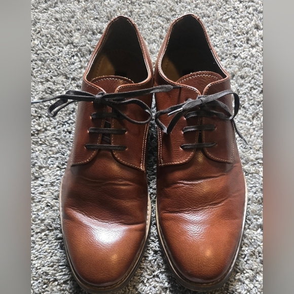 Gordon Rush Men's Oxfords Dress Shoes Lace Up Size 10 Brown - Picture 2 of 10